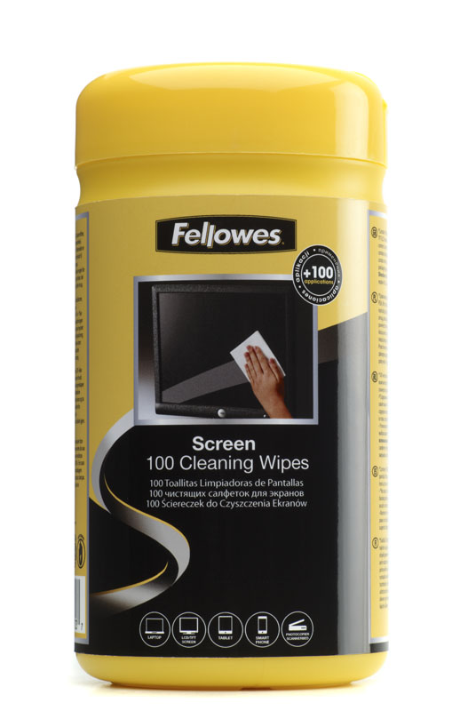 Chusteczki czyszczące Fellowes -  100szt.